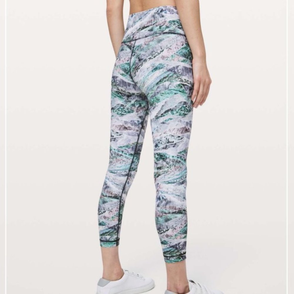 Lululemon Wunder Under Springscape Multi 25” I Size 6 - Picture 2 of 12